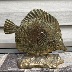 Vintage brass fish